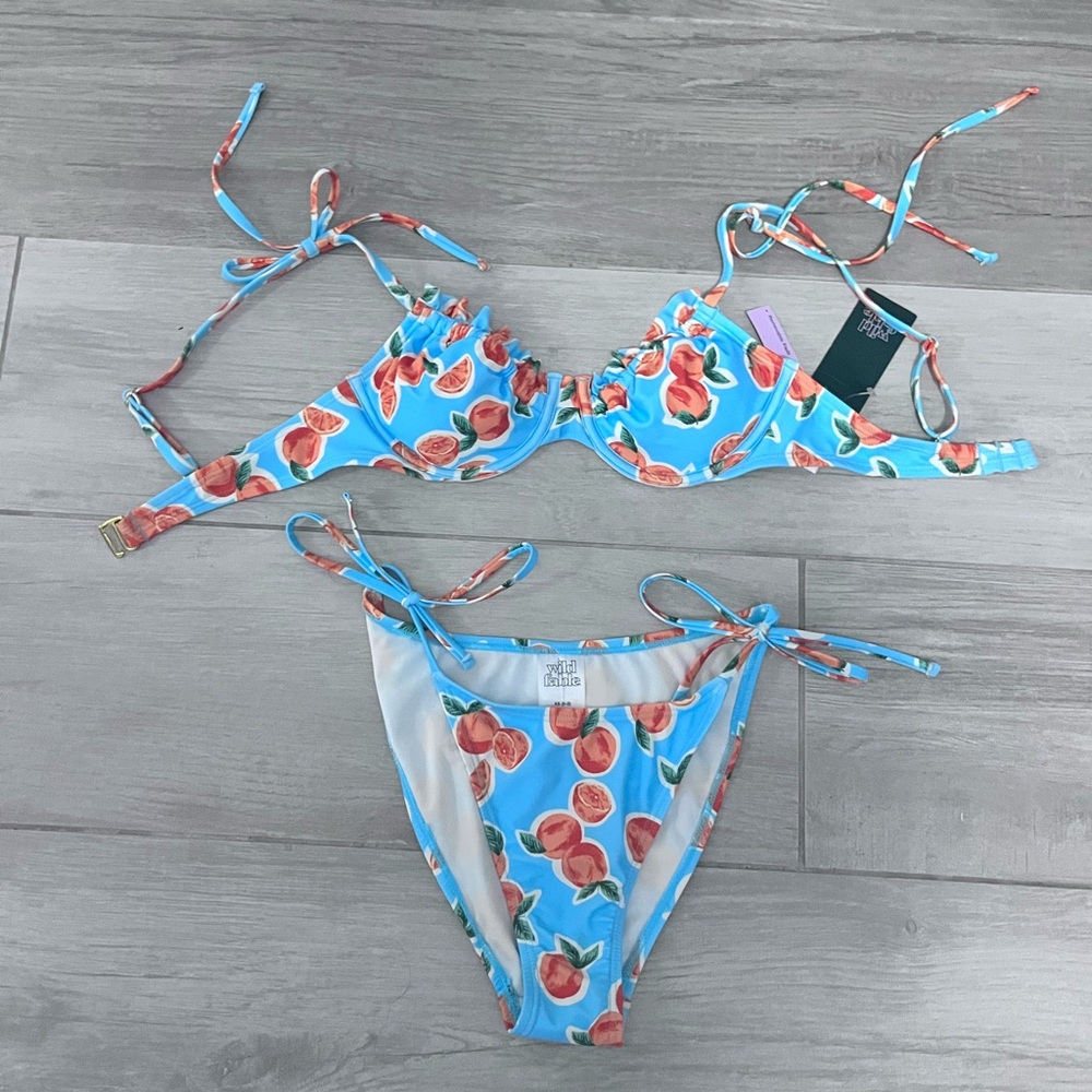 Wild Fable Women’s Blue and Orange Bikini